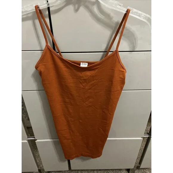 Yahada Cami Tank Top Burnt Orange Size OS - Picture 1 of 4